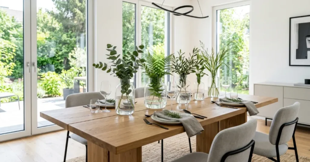 Modern Glass Vase Display
