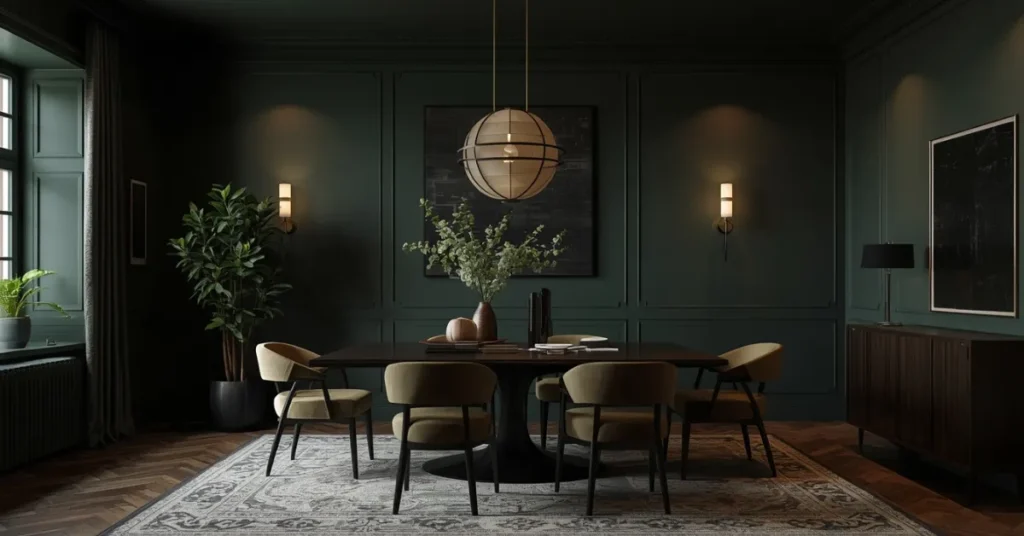 Moody Dark Wall Paint