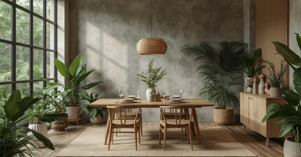  Nature-Inspired Dining Room