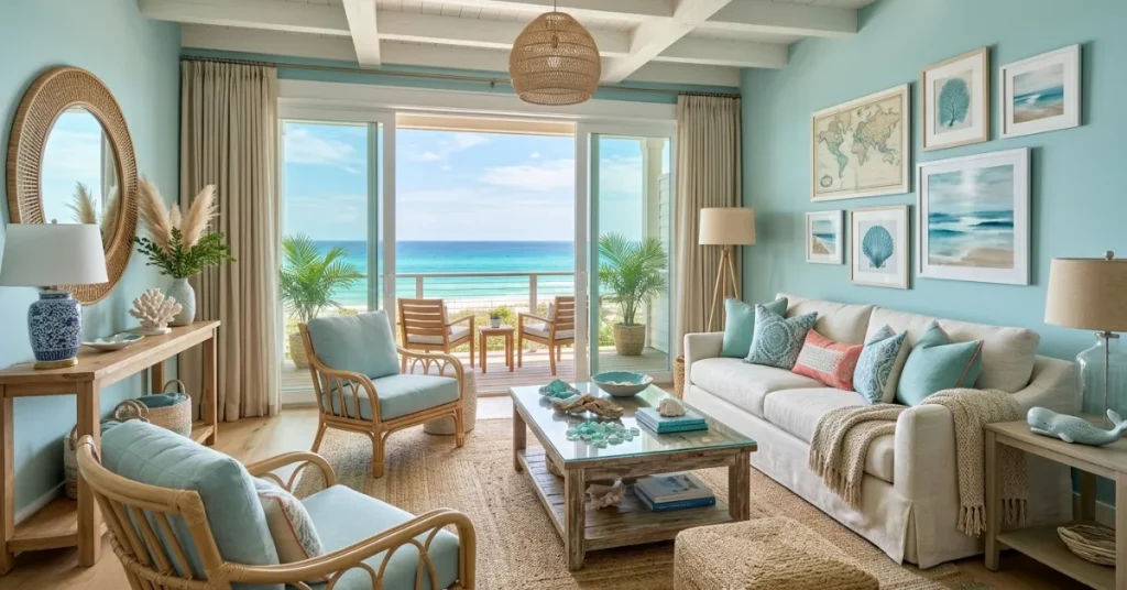 Ocean-Inspired Living Room Design