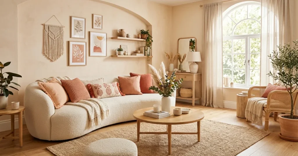 Peach and Cream Cozy Space