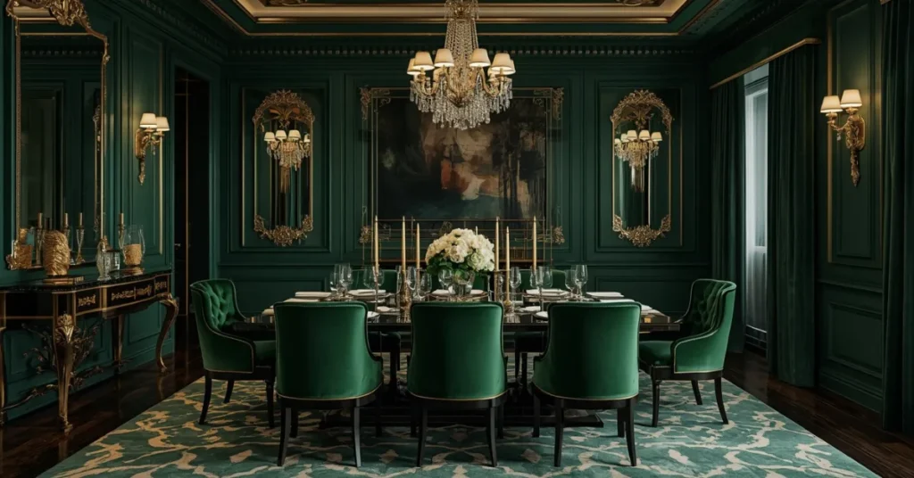  Rich Jewel Tone Dining Rooms
