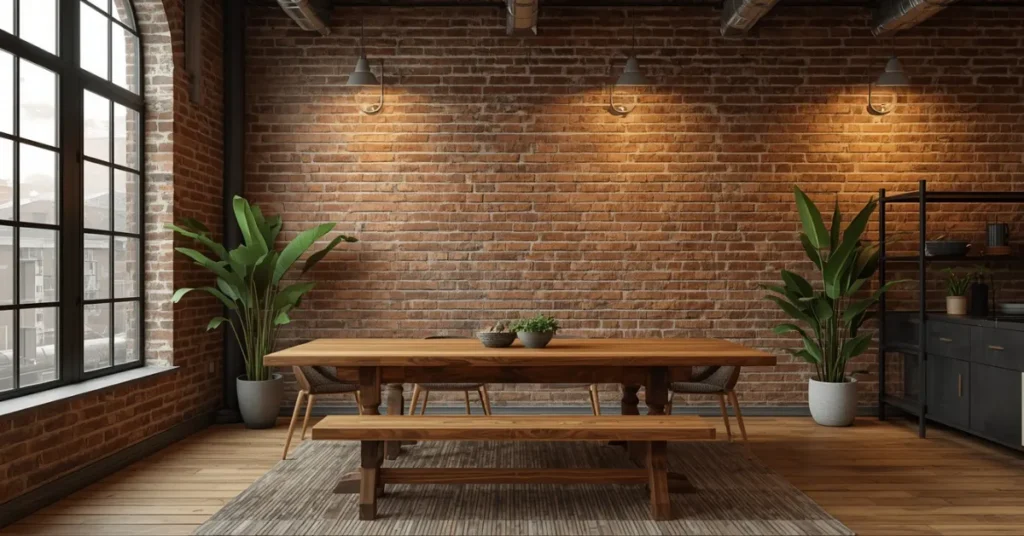  Rustic Brick Wall Look