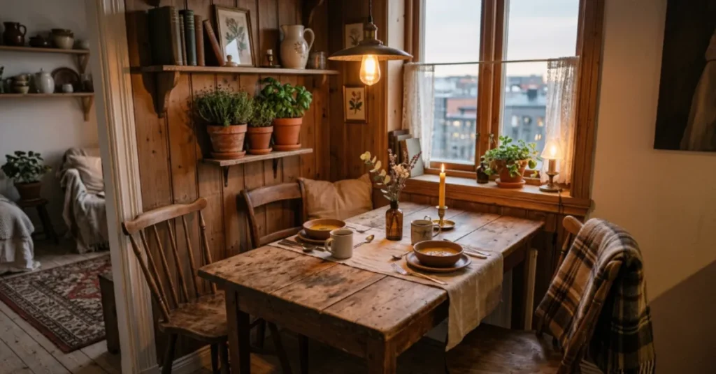 Rustic Wooden Compact Corner