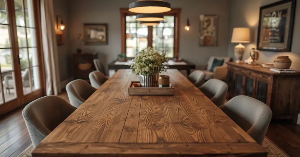 Rustic Wooden Dining Table