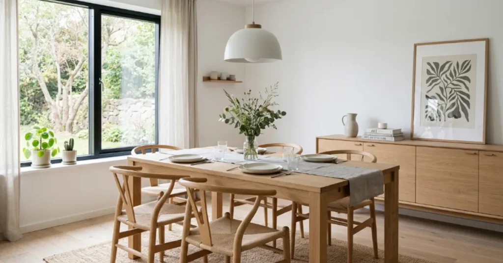 Scandinavian Clean Dining Style