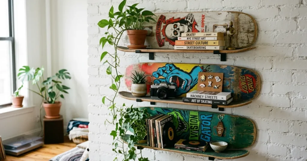 Skate Deck Shelving