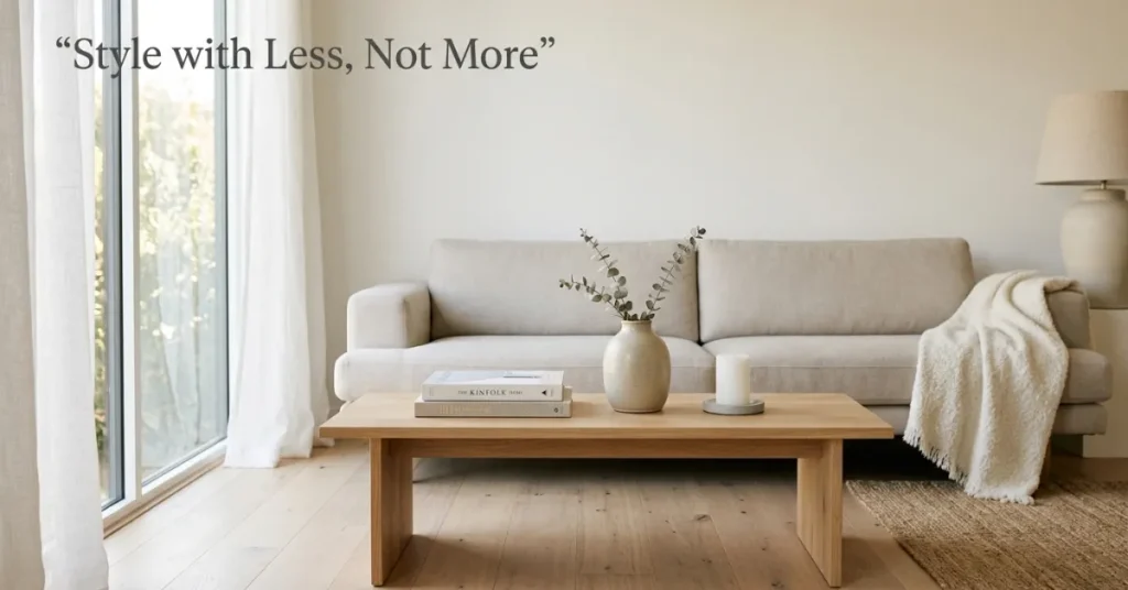  Style with Less, Not More