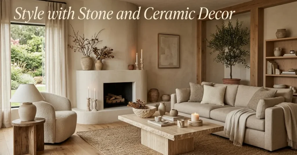 Style with Stone and Ceramic Decor