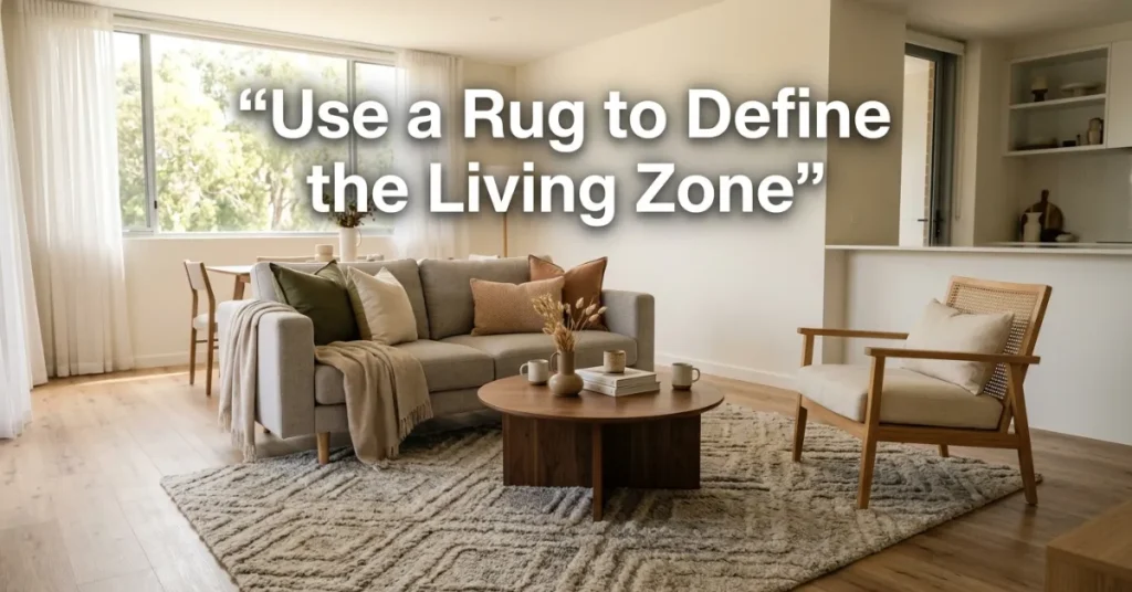 Use a Rug to Define the Living Zone