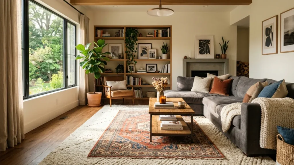 Use Area Rugs to Define Warmth