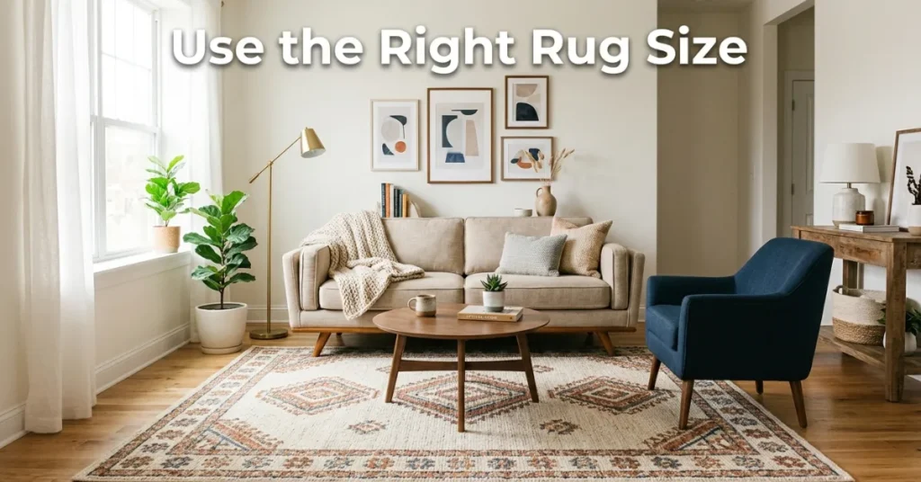  Use the Right Rug Size