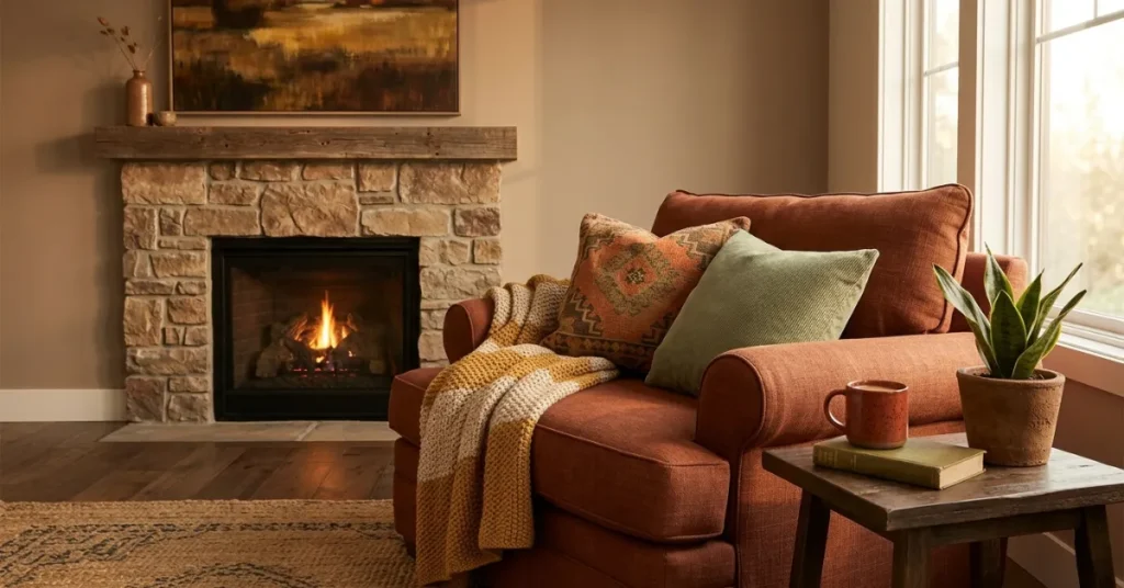 Use Warm Earth-Tone Colors