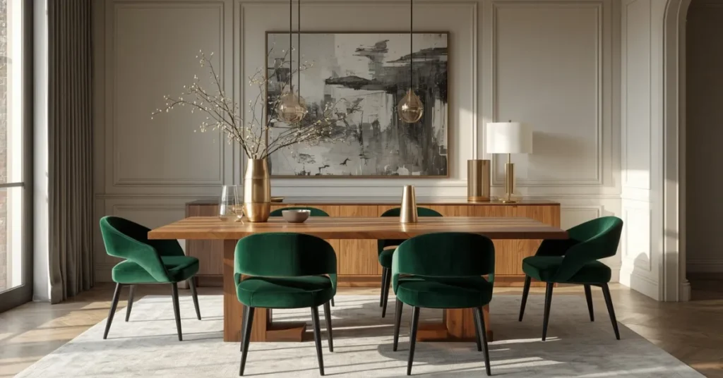 Velvet Dining Chairs for a Luxe Touch