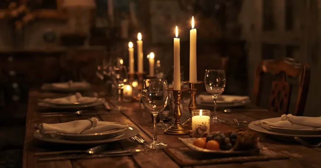 Warm Candlelight Dining