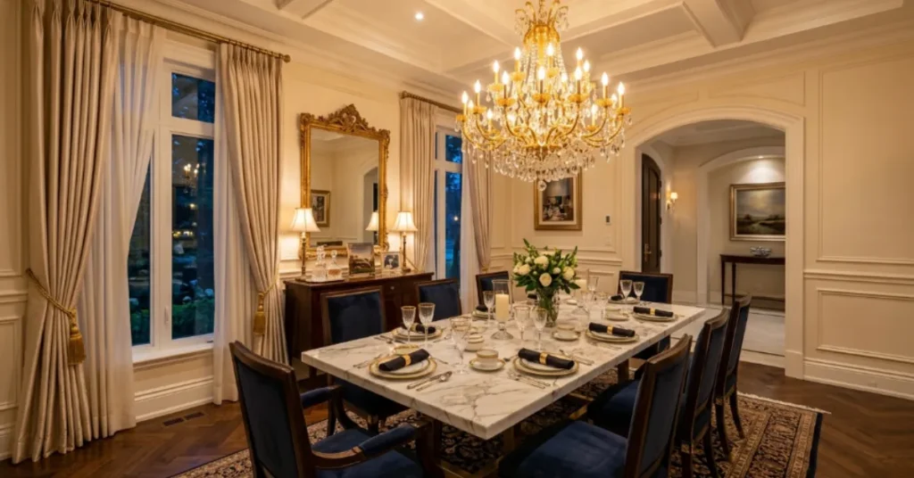 Warm Chandelier Elegance