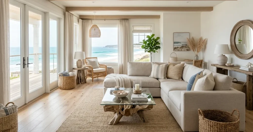 What Defines a Coastal Living Room Style?