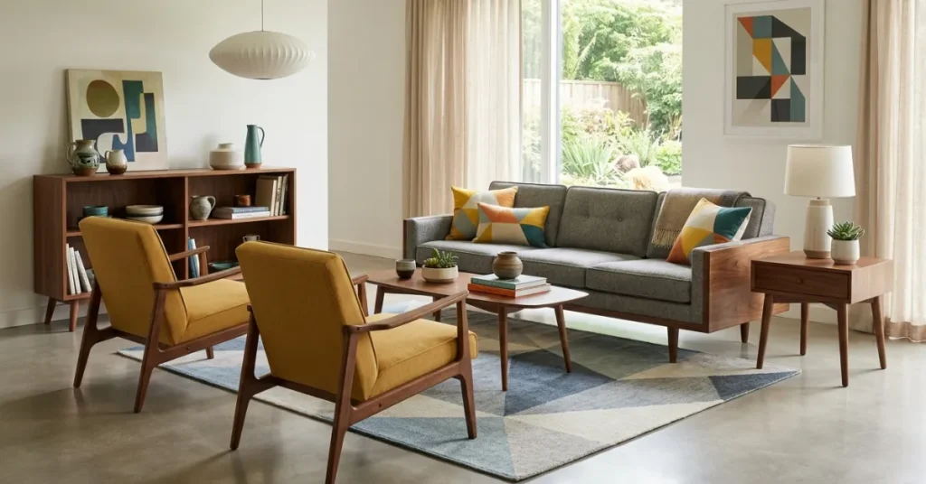 What Defines a Mid Century Modern Living Room?