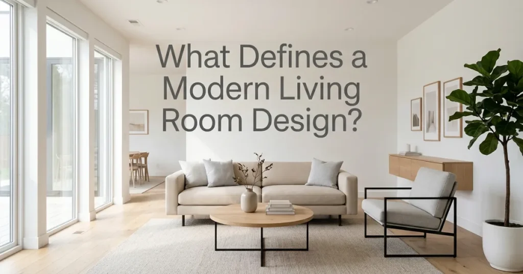 What Defines a Modern Living Room Design?