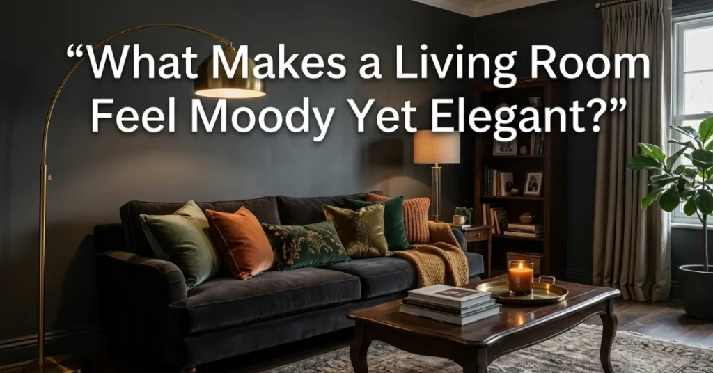 What Makes a Living Room Feel Moody Yet Elegant?