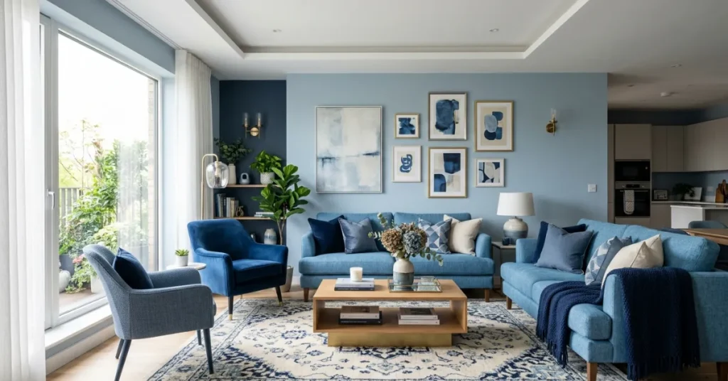 Why Blue Works So Well in Living Rooms?