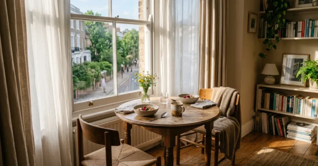Window-Side Dining Spot