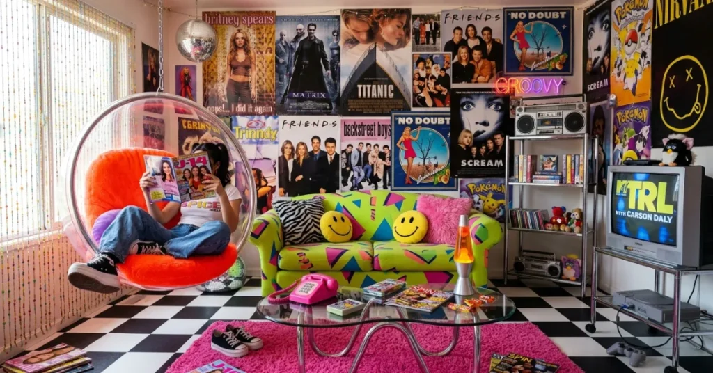 Y2K & 90s Revival Funky Spaces