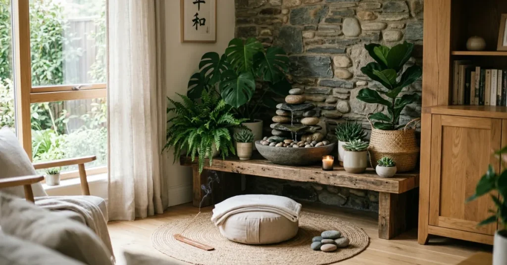 Zen Water and Plant Corner