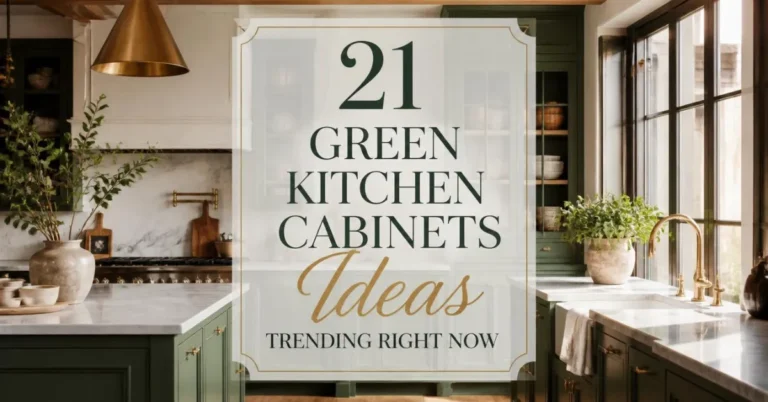 21 Green Kitchen Cabinets Ideas Trending Right Now