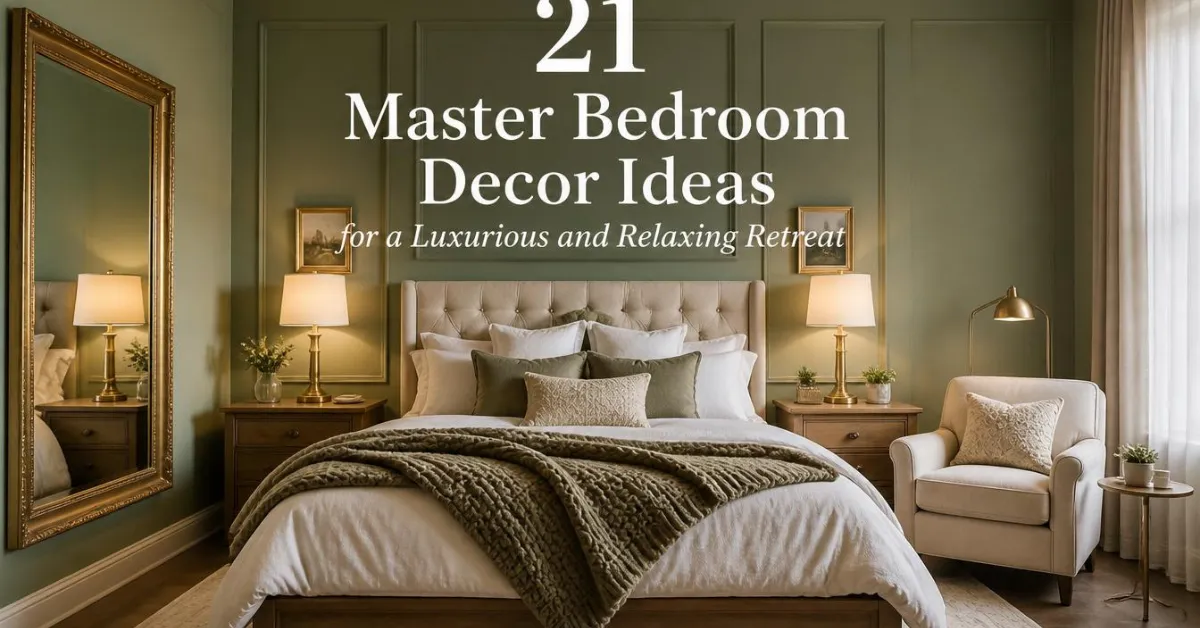 21 Master Bedroom Decor Ideas for a Luxurious and Relaxing Retreat