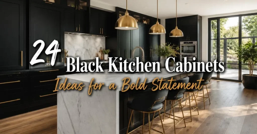 24 Black Kitchen Cabinets Ideas for a Bold Statement