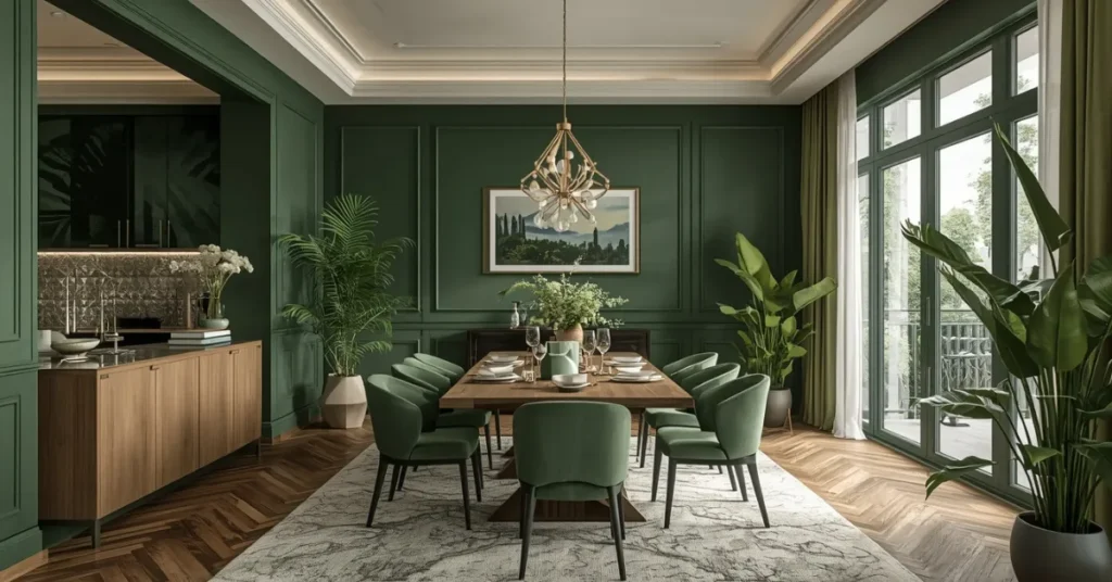 24 Green Dining Room Ideas with Fresh Style
