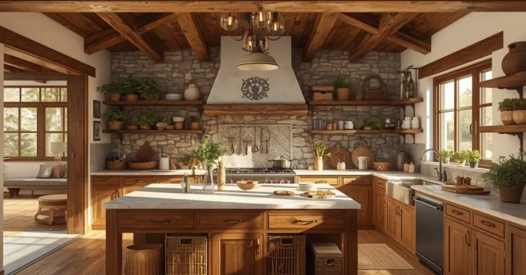 24 Rustic Kitchen Ideas for a Warm Cozy Feel