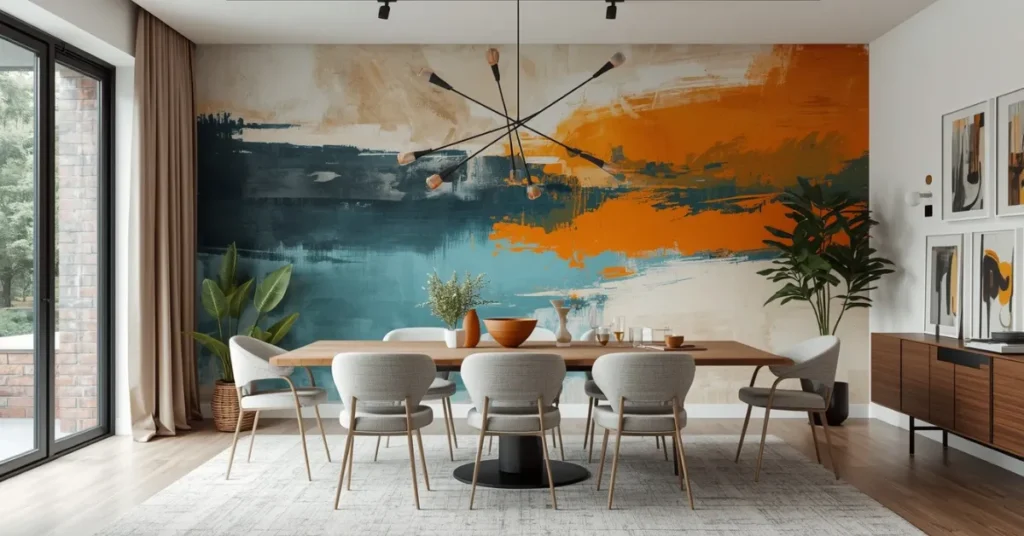 Abstract Art Painted Wall