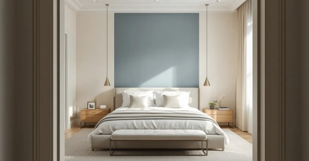  Add a Bedroom Accent Wall in Soft Paint