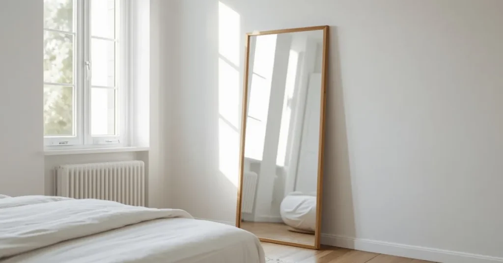 Add a Large Mirror to Reflect Light and Create Space