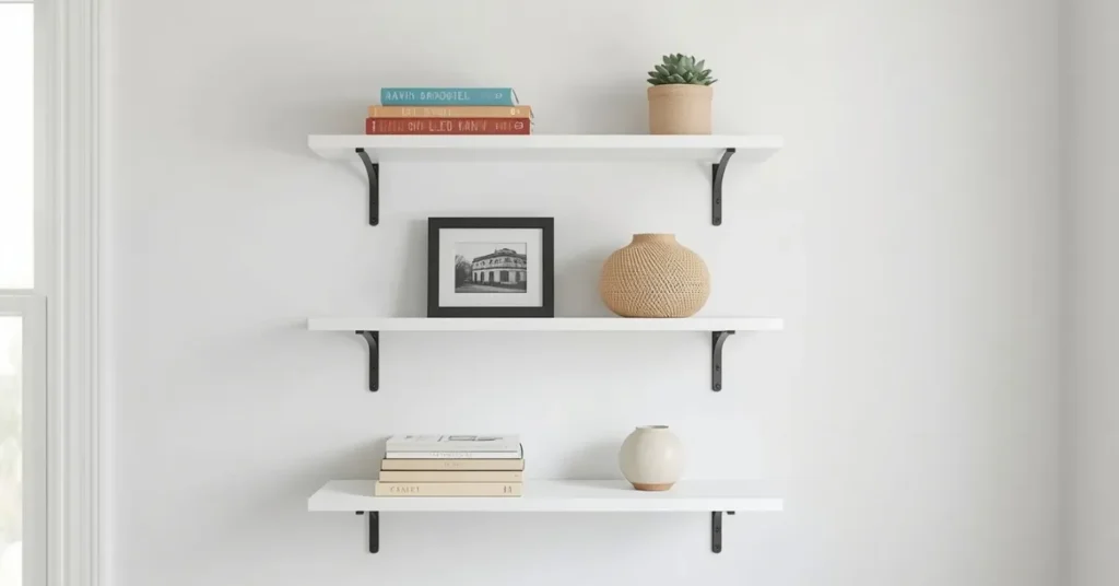 Add Bedroom Wall Shelves for Style and Function