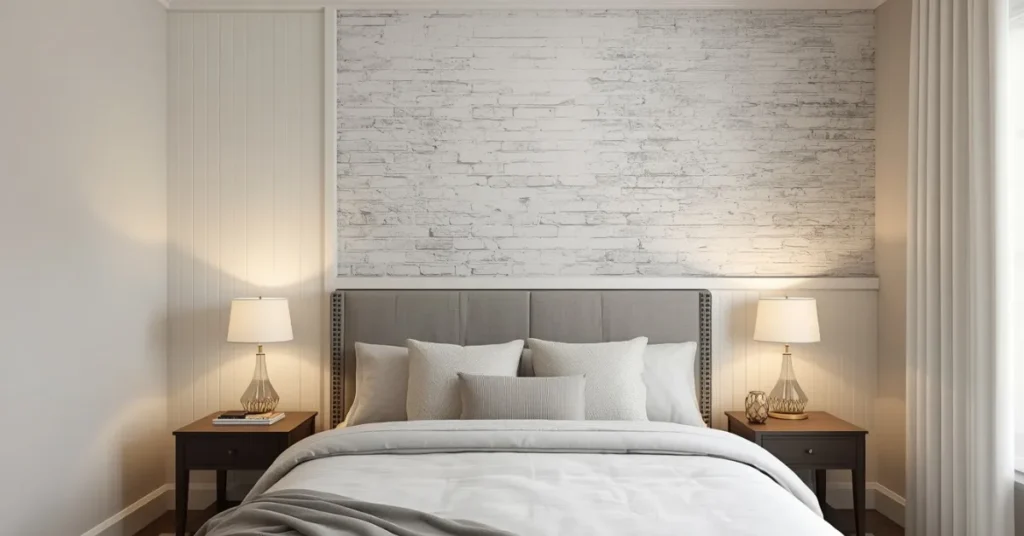 Bedroom with a Cozy Feature Wall
