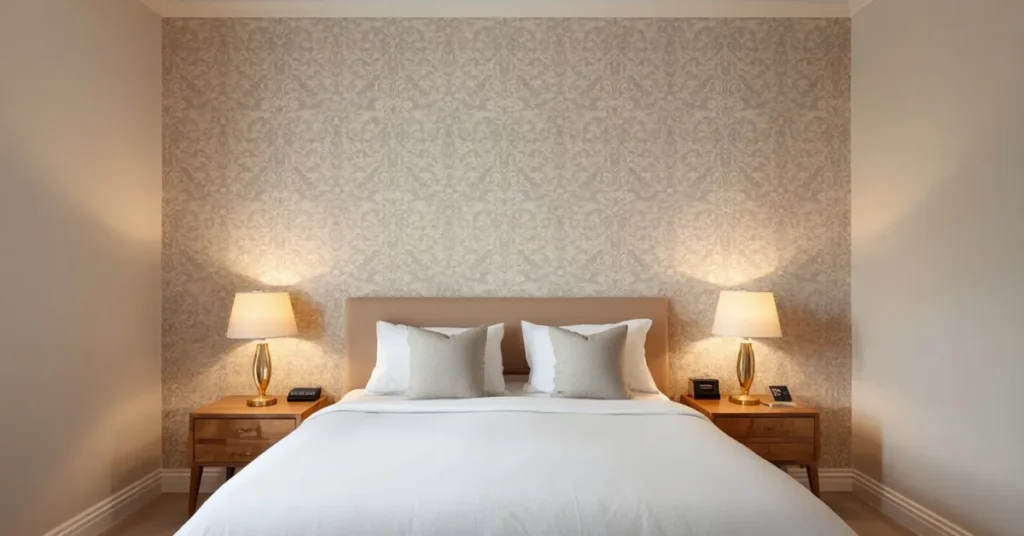  Bedroom with Accent Wall Wallpaper