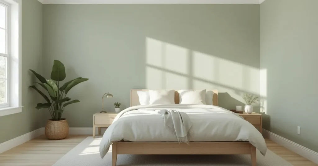 Bedroom With Sage Green Walls