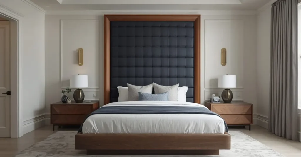 Bedroom with Statement Headboard
