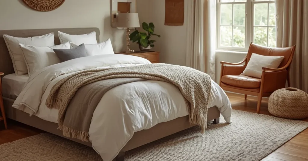  Bedroom with Warm Layers (Textured Comfort)