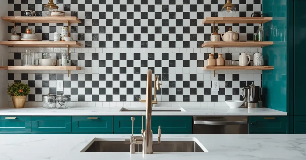 Black and White Checkered Pattern