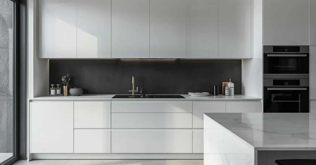 Black Contrast Backsplash