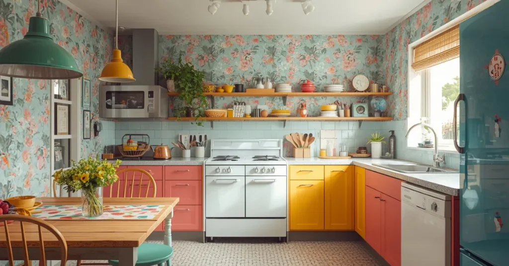  Bold Wallpaper With Retro Prints