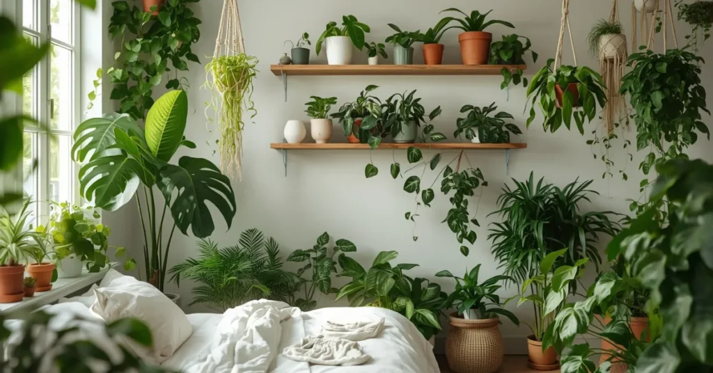  Botanical Bedroom with Indoor Plants