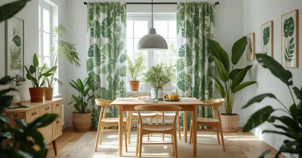  Botanical Print Curtains