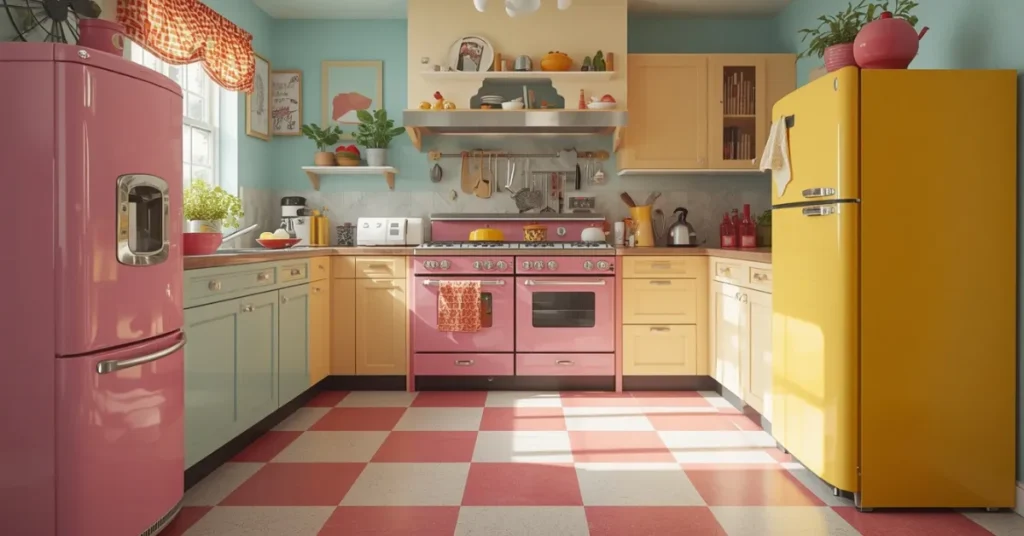 Bright Checkerboard Flooring