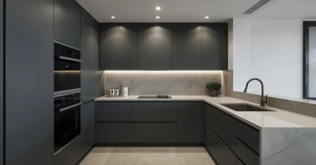 Charcoal Gray for a Sleek, Modern Kitchen