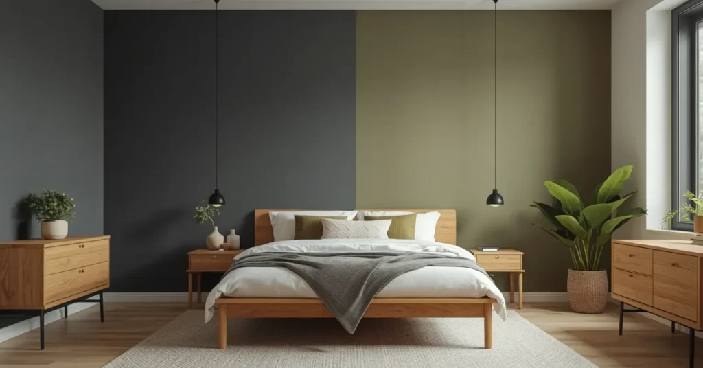 Charcoal + Olive Green Combination